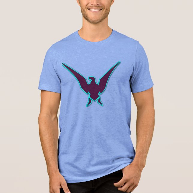 Soaring High Bird Graphic T-Shirt – Freedom in Sty Tri-Blend Shirt (Front)