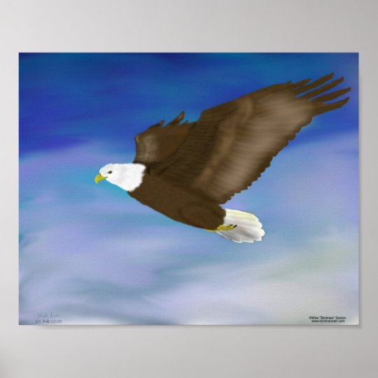 Soaring High Eagle Poster | Zazzle.co.uk