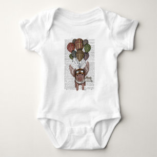 Soaring Pig Baby Bodysuit