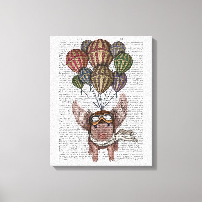 Soaring Pig Canvas Print (Front)
