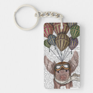 Soaring Pig Key Ring