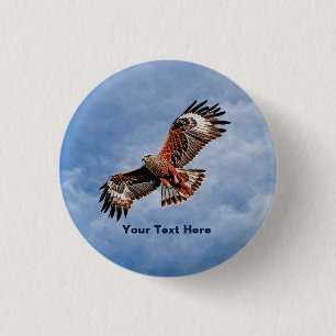 Soaring Red Kite 3 Cm Round Badge