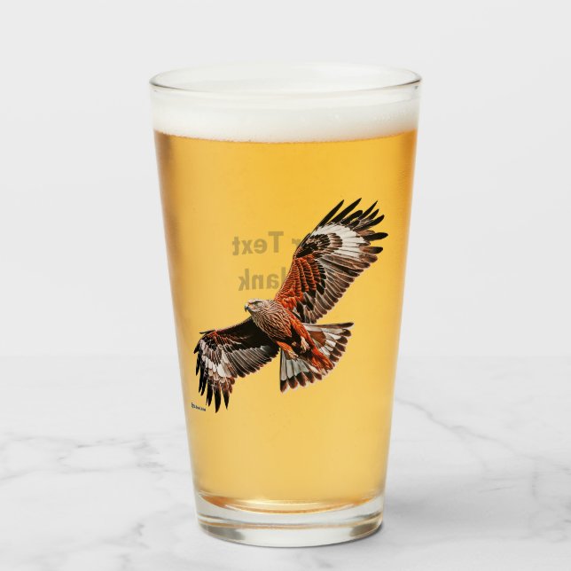 Soaring Red Kite Glass (Front Filled)
