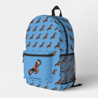 Soaring Red Kite Printed Backpack
