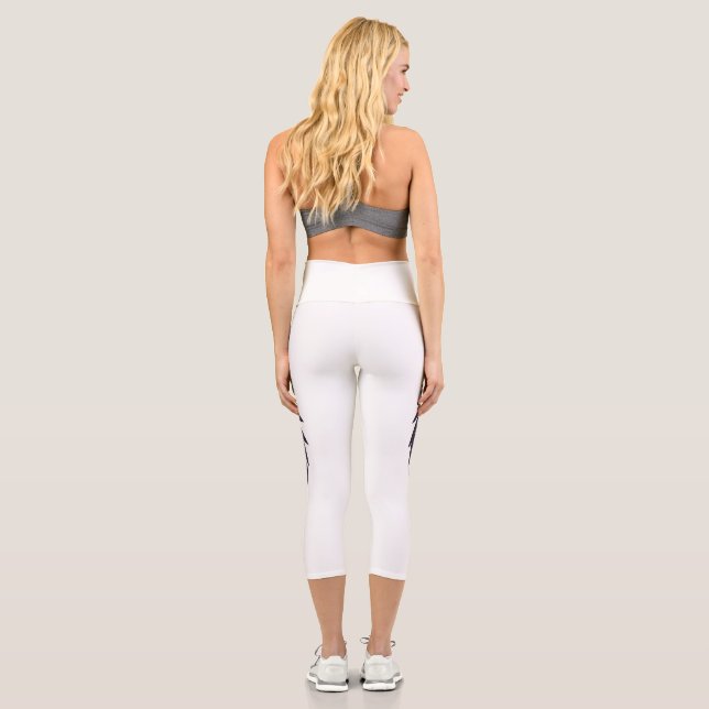 Soaring Spirit Crystal Eagle  Capri Leggings (Back)
