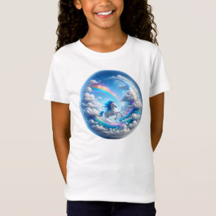 Soaring Whimsical Unicorn Rainbow T-Shirt