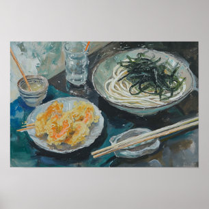 Soba Noodles and Shrimp Poster