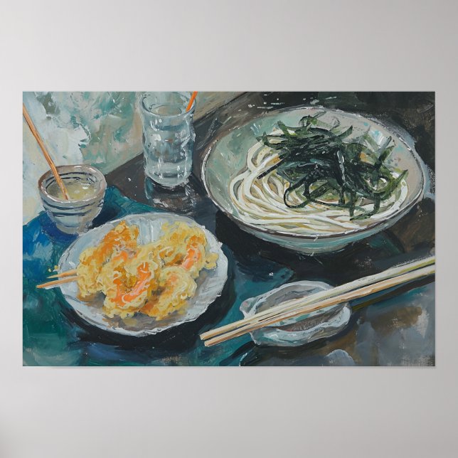 Soba Noodles and Shrimp  Poster (Front)