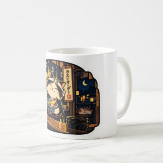 Soba Shop Cat — Last Order Mug | Japanese Retro No