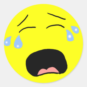 Sobbing Face Sticker