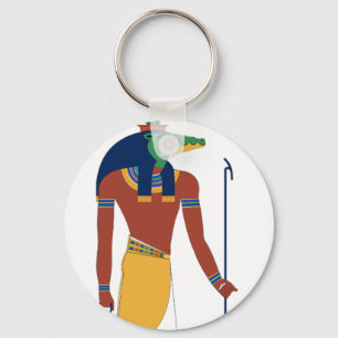 Sobek Crocodile God Key Ring