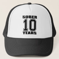Sober 10 Years Black on White
