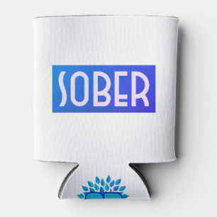 SOBER Blue Can Cooler