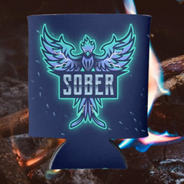 Sober Blue Phoenix Can Cooler (Creator Uploaded)