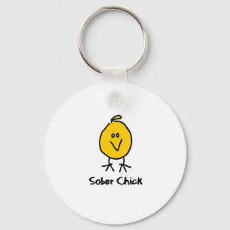 Sober Chick Keychain