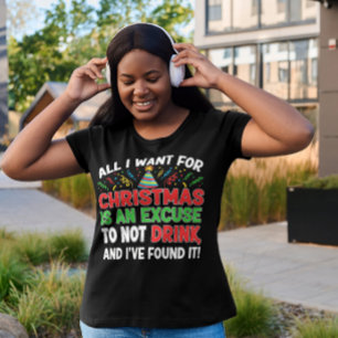 Sober christmas womens T-Shirt