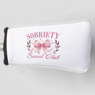Sober & Clean Living In Recovery Bow Coquette Golf Head Cover