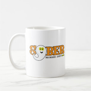 Sober Halloween with Cute Ghost Coffee Mug