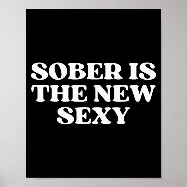 Sober Is The New Y Funny Quote Y2k Aesthetic 2000s Poster (Front)