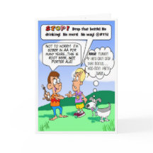 Sober kids and goofy dog birthday card