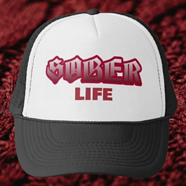 Sober Life Red Trucker Hat (Creator Uploaded)