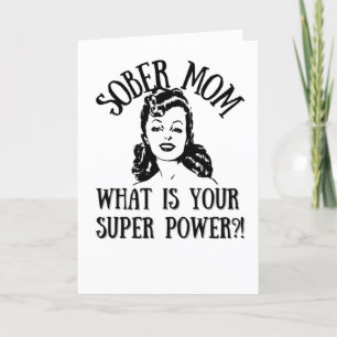 Sober mum holiday card