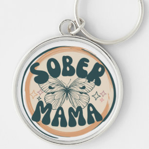 Sober mum key ring