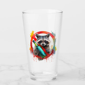 Sober, Racoon, Alcohol-Free, non-alcoholic Glass