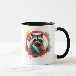Sober, Racoon, Alcohol-Free, non-alcoholic Mug