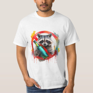 Sober, Racoon, Alcohol-Free, non-alcoholic T-Shirt