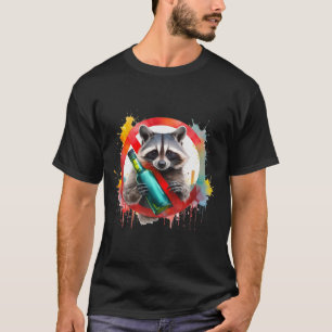 Sober, Racoon, Alcohol-Free, non-alcoholic T-Shirt