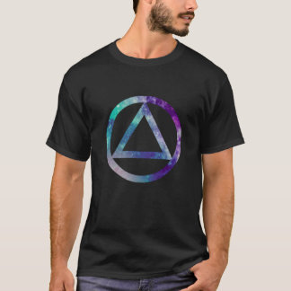 Sober Recovery Service AA Logo Symbol Watercolor   T-Shirt