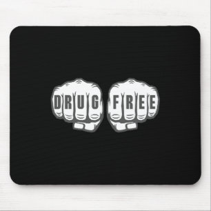 Sober Recovery Sobriety Gift Drug Free Mouse Mat