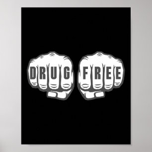 Sober Recovery Sobriety Gift Drug Free  Poster