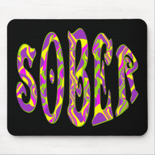 SOBER Retro 60’s Art Psychedelic Mouse Mat