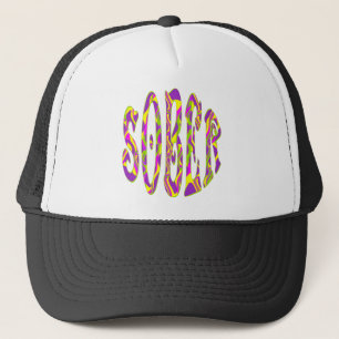 SOBER  Retro 60’s Art Psychedelic Trucker Hat