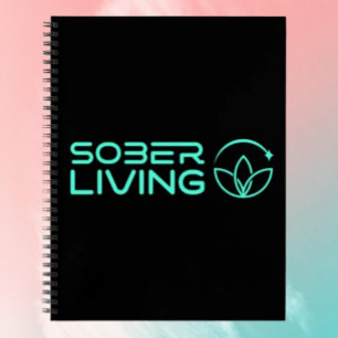 Sober & Shining – Lotus Power Spiral Notebook