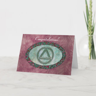 Sober Sobriety Recovery Greeting Card