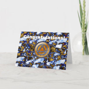 Sober Sobriety Recovery Greeting Card