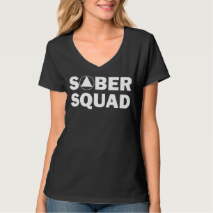 Sober Squad Sober Anniversary Recovery Abstinence T-Shirt