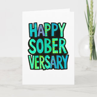Soberversary card with envelope 5x7"