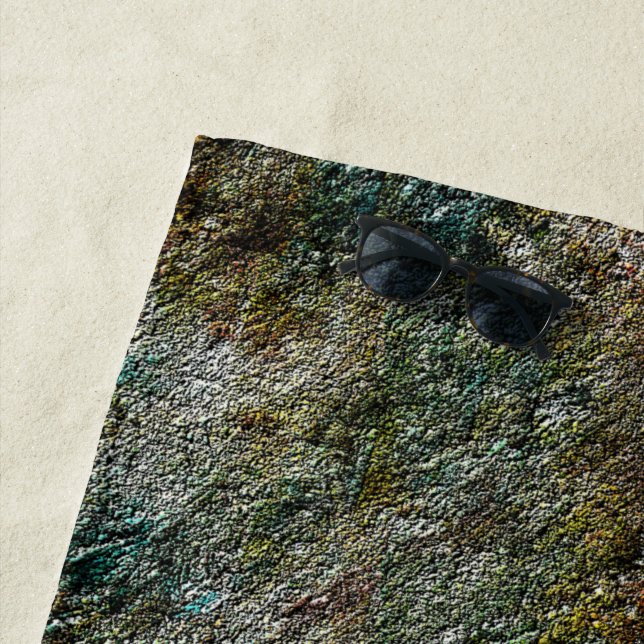 Sobras de tinta spray da cabine de pintura beach towel (In Situ)