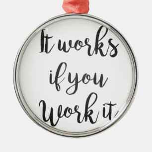 Sobriety 12 step recovery quote gift clean sober metal tree decoration