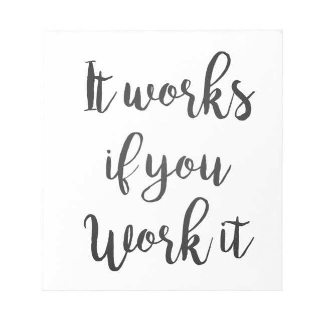 Sobriety 12 step recovery quote gift clean sober notepad (Front)