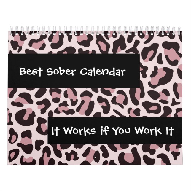 Sobriety 12 Steps Clean & Sober Recovery Calendar (Cover)