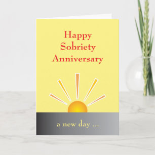 Sobriety Anniversary Card