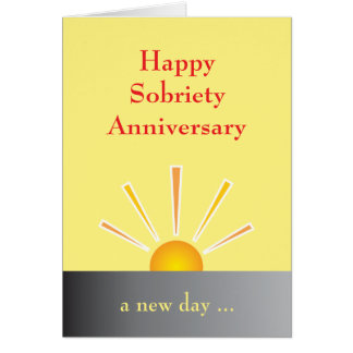 Sobriety Greeting Cards | Zazzle.co.uk