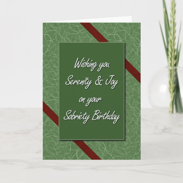 Sobriety Birthday Card (Front)