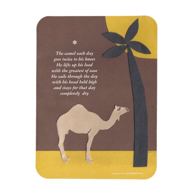 Sobriety camel magnet (Vertical)