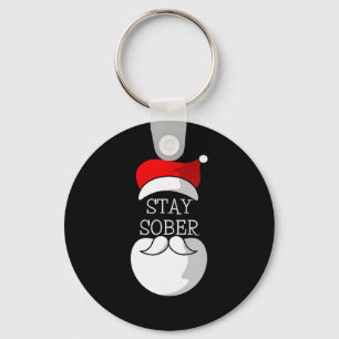 Sobriety Celebration Soberversary Christmas Stay S Key Ring